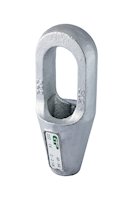 G-6411 Green Pin Closed Spelter Socket Product Render 4